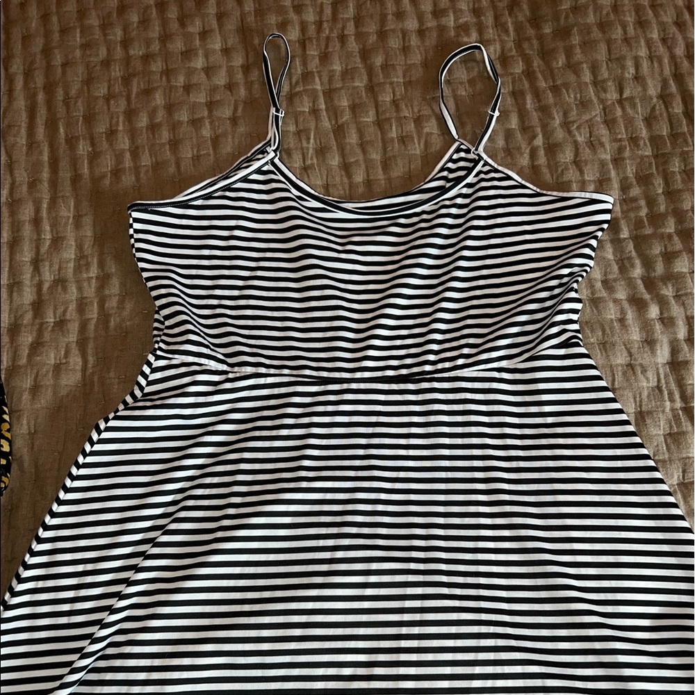 Black/White Striped Sundress